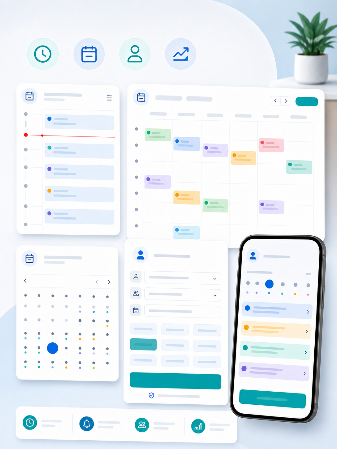 Digitale Terminbuchung mit Kalender und Zeitslots